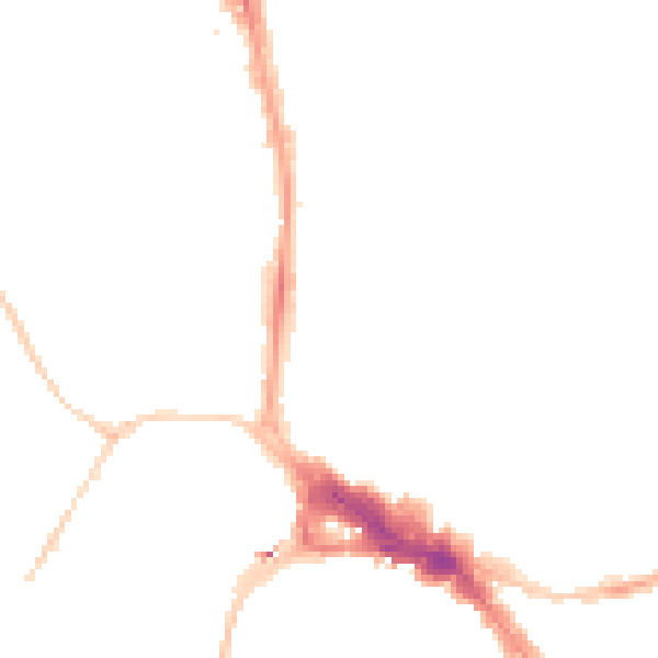 Night-time road noise heatmap for BS8 1SH