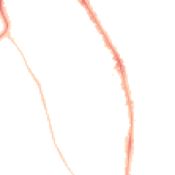 Night-time road noise heatmap for BS8 2ER