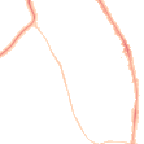 Night-time road noise heatmap for BS8 2JD