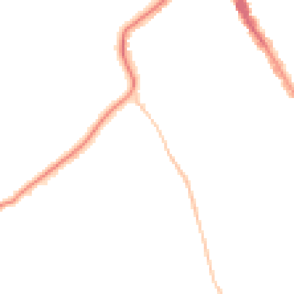 Night-time road noise heatmap for BS8 3HG