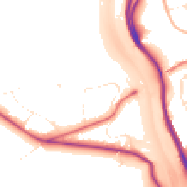Daytime road noise heatmap for BS8 3PN