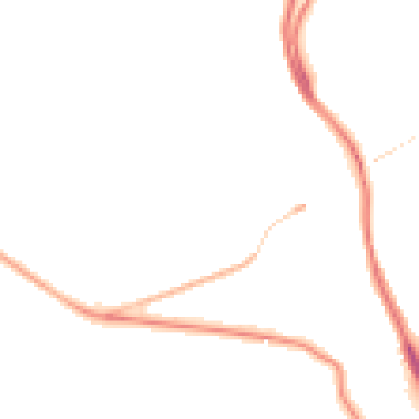 Night-time road noise heatmap for BS8 3PN
