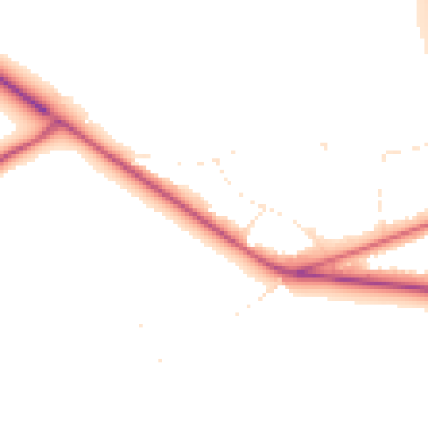 Daytime road noise heatmap for BS8 3PX