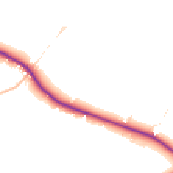 Daytime road noise heatmap for BS8 3QF