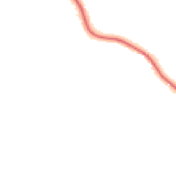 Night-time road noise heatmap for BS8 3RX