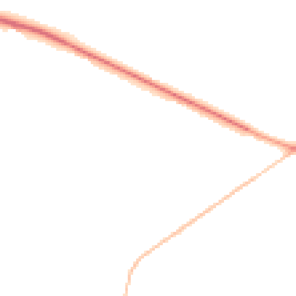 Night-time road noise heatmap for BS8 3UJ