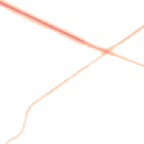 Night-time road noise heatmap for BS8 3UR