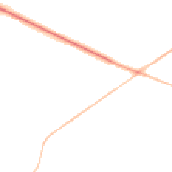 Night-time road noise heatmap for BS8 3UX