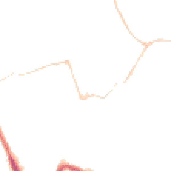 Night-time road noise heatmap for BS8 4AA