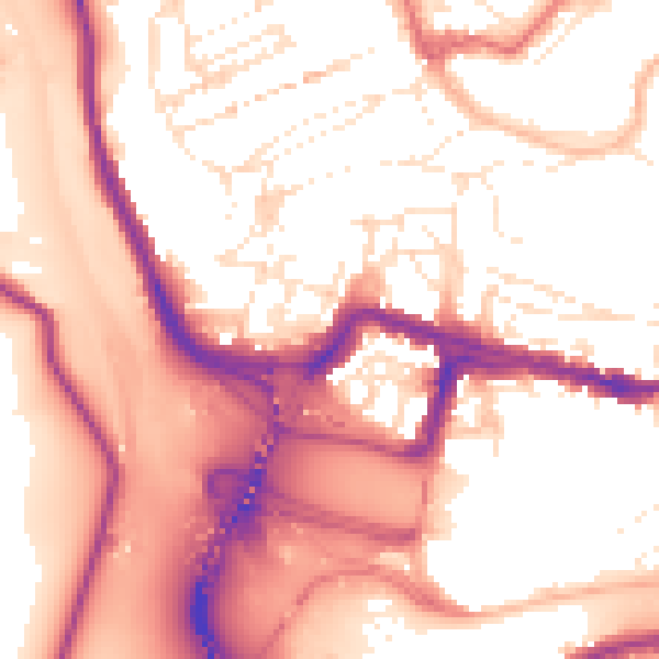 Daytime road noise heatmap for BS8 4NF