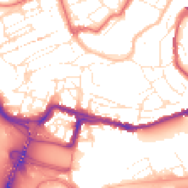 Daytime road noise heatmap for BS8 4RD