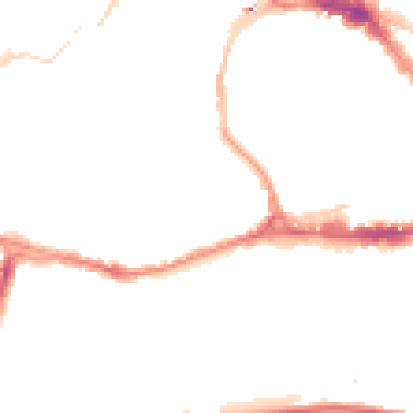 Night-time road noise heatmap for BS8 4TL