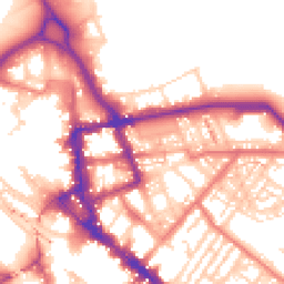 Daytime road noise heatmap for CA1 1HB