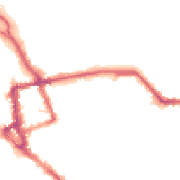 Night-time road noise heatmap for CA1 1HR