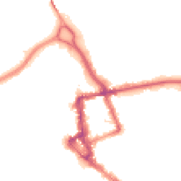 Night-time road noise heatmap for CA1 1JA