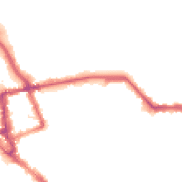 Night-time road noise heatmap for CA1 1LX