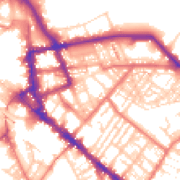 Daytime road noise heatmap for CA1 1PY