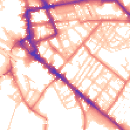 Daytime road noise heatmap for CA1 1RN