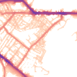 Daytime road noise heatmap for CA1 2DG
