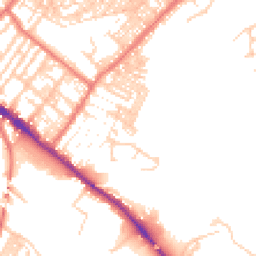 Daytime road noise heatmap for CA1 2LZ