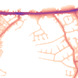 Daytime road noise heatmap for CA1 2WD