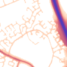 Daytime road noise heatmap for CA1 3SS