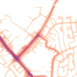 Daytime road noise heatmap for CA1 3ST