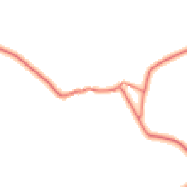 Daytime road noise heatmap for CA11 0AW