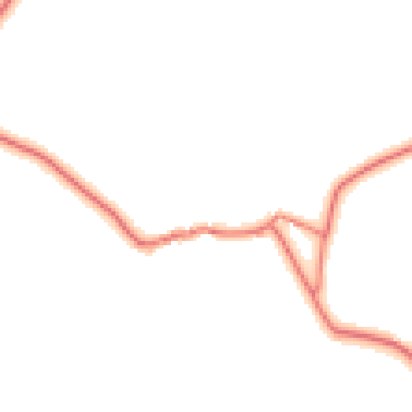 Daytime road noise heatmap for CA11 0AZ