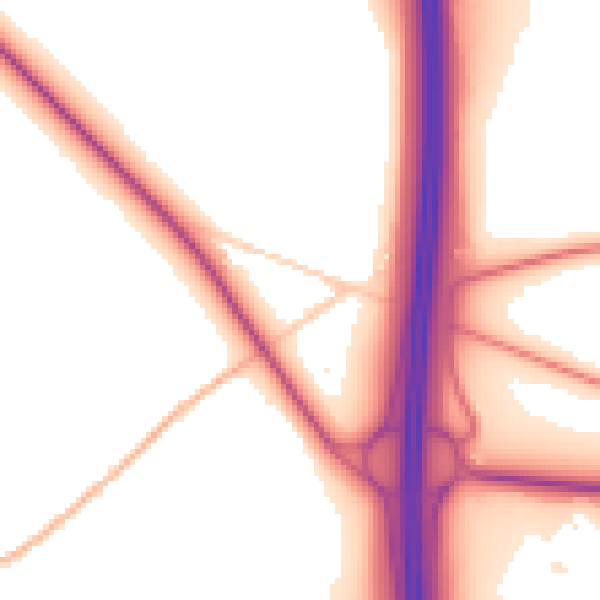 Daytime road noise heatmap for CA11 0BJ