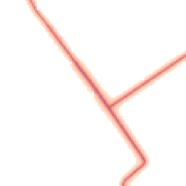 Daytime road noise heatmap for CA11 0DA
