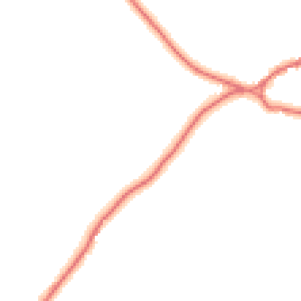 Daytime road noise heatmap for CA11 0DF