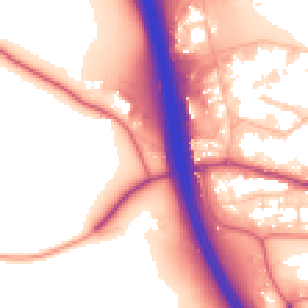 Daytime road noise heatmap for CA11 0DW