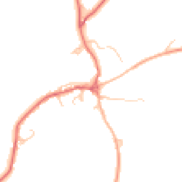 Daytime road noise heatmap for CA11 0TS