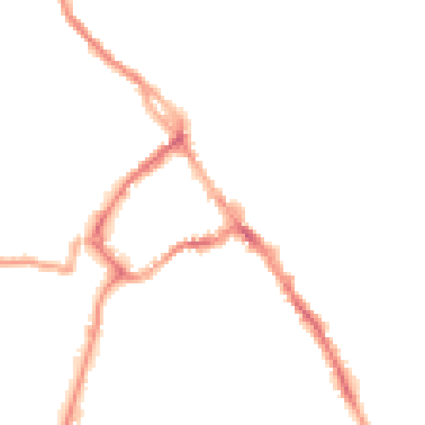 Night-time road noise heatmap for CA11 7HL