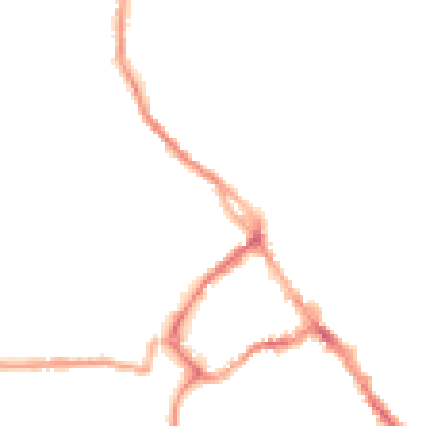 Night-time road noise heatmap for CA11 7LP