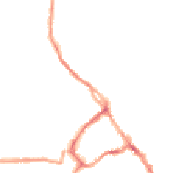 Night-time road noise heatmap for CA11 7NE