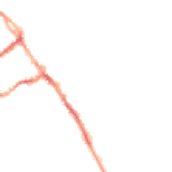 Night-time road noise heatmap for CA11 7XJ