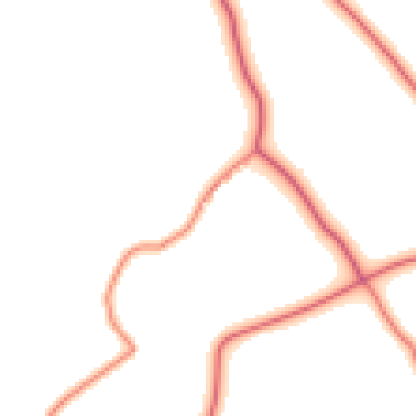 Daytime road noise heatmap for CA11 8TA