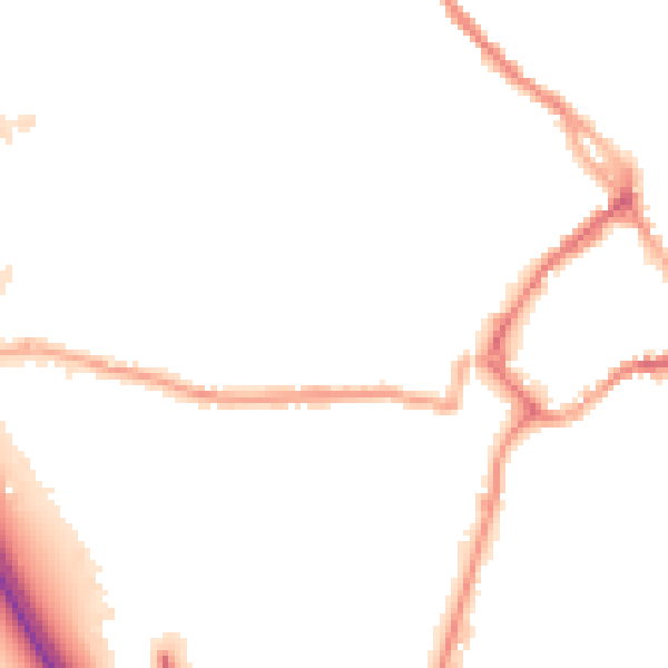 Night-time road noise heatmap for CA11 9AL