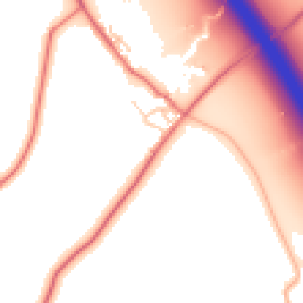 Daytime road noise heatmap for CA11 9QL