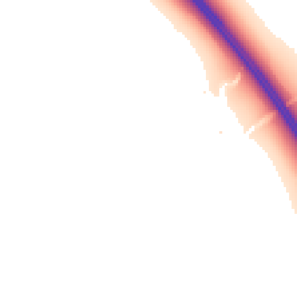 Night-time road noise heatmap for CA11 9QN