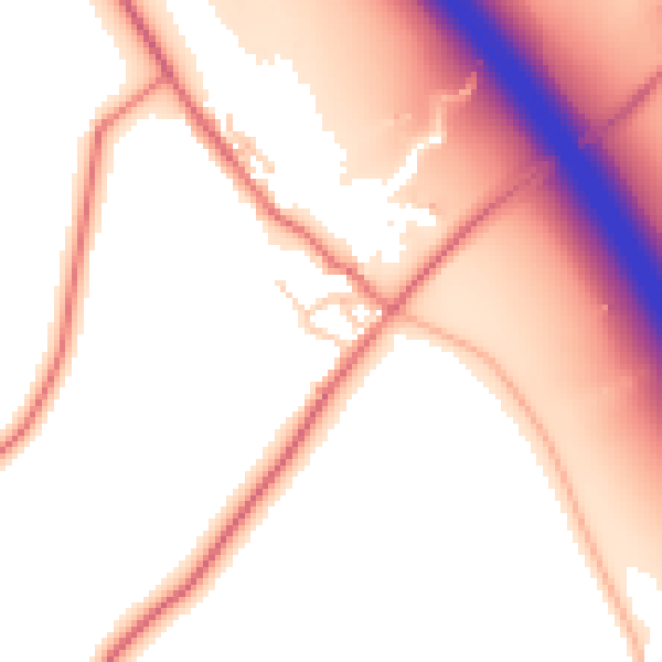 Daytime road noise heatmap for CA11 9QS