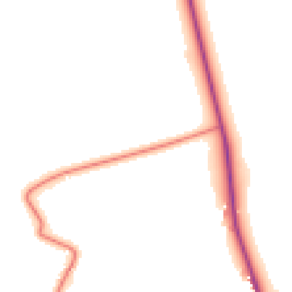 Daytime road noise heatmap for CA11 9RU