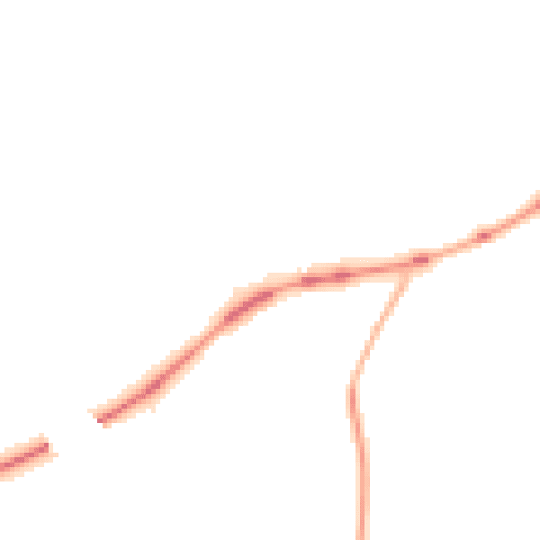 Night-time road noise heatmap for CA12 4AE