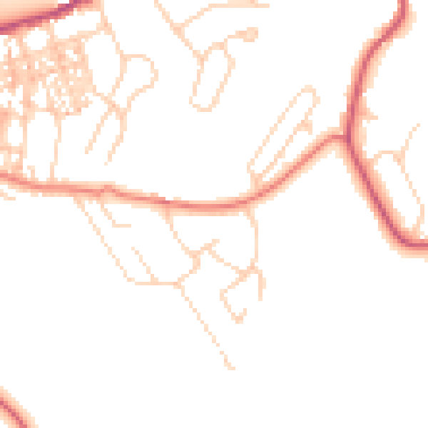 Daytime road noise heatmap for CA12 4AP