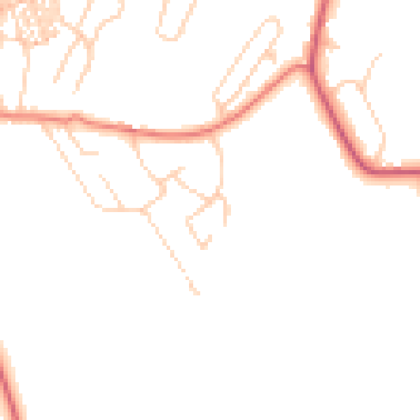 Daytime road noise heatmap for CA12 4AT