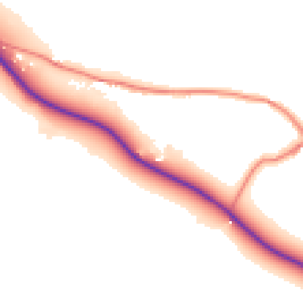 Daytime road noise heatmap for CA12 4BF