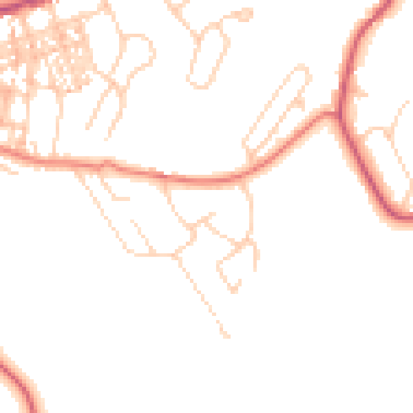 Daytime road noise heatmap for CA12 4BL