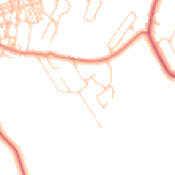 Daytime road noise heatmap for CA12 4BQ